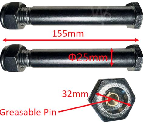 mini digger pins and bushes|rhinox mini diggers bucket pins.